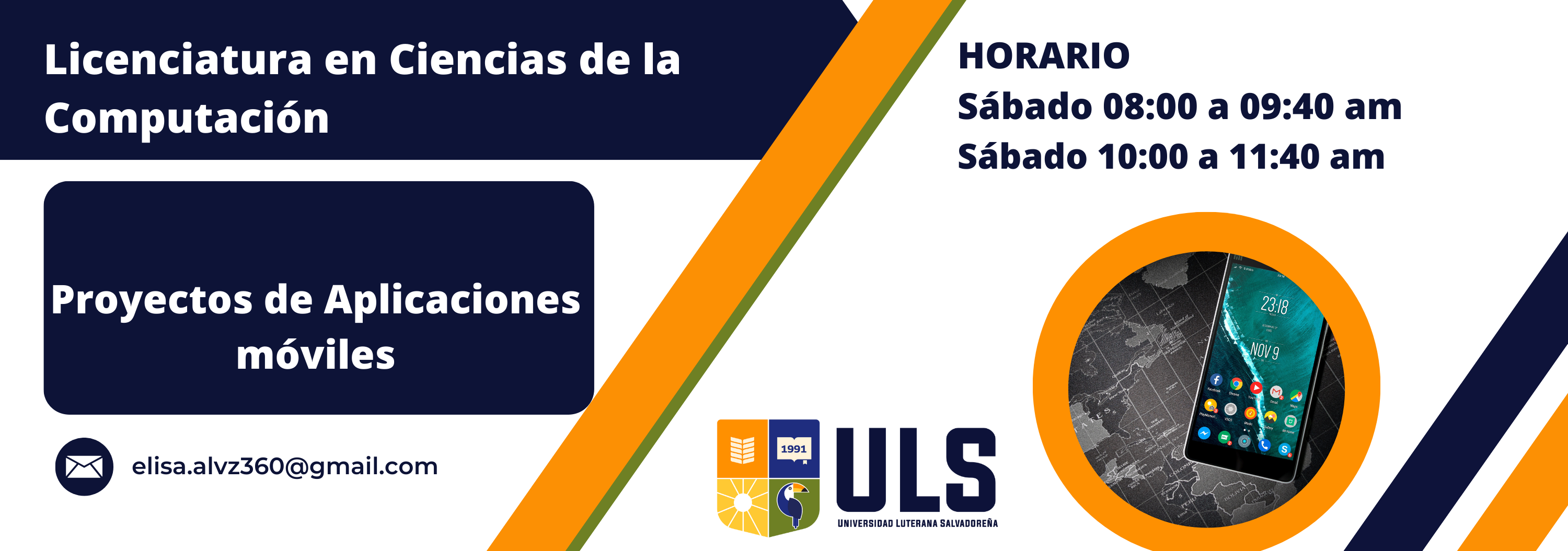 Proyectos de Aplicaciones móviles - Sábado 8:00 am -9:40 am ; 10:00 am - 11:40 am - Ciclo I 2025