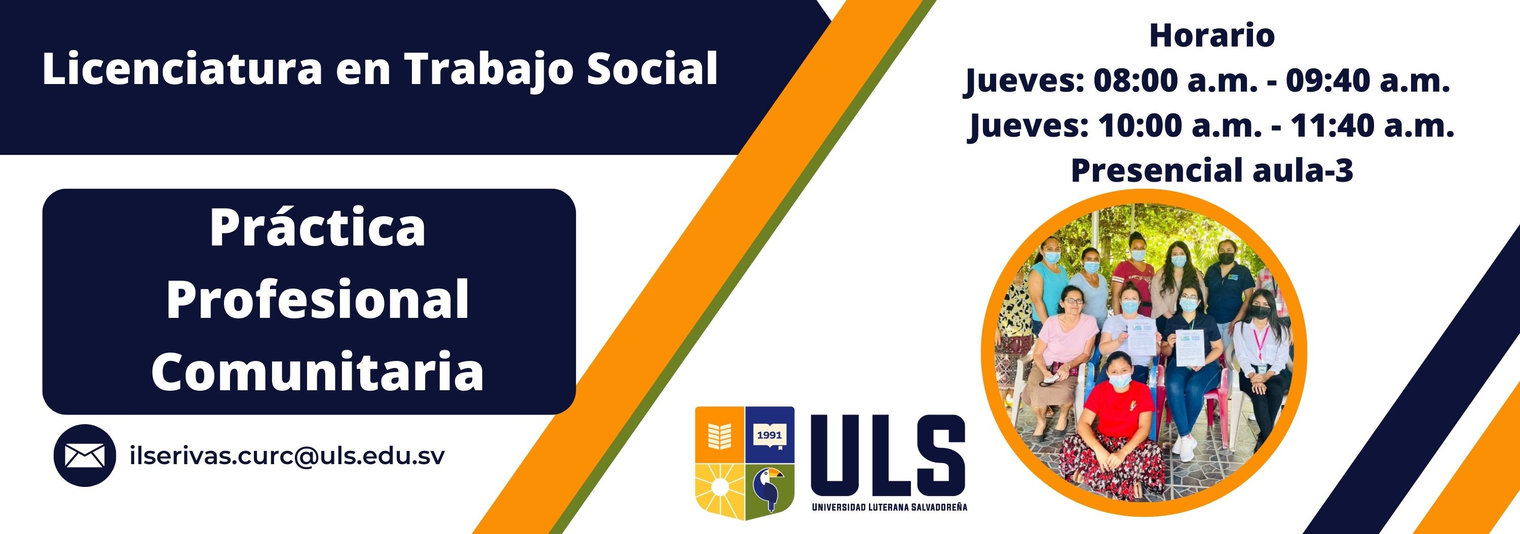 Práctica Profesional Comunitaria/Jueves 08:00am-09:40am/10:00am-11:40am/ciclo I-2025